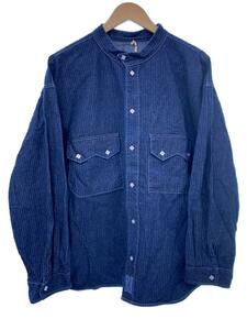 TENDERLOIN◆長袖シャツ/M/デニム/IDG/ストライプ/DENIM SHT SNAP BUTTON WASH