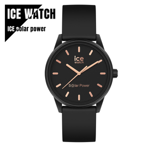 ICE WATCH アイスウォッチ ICE solar power アイスソーラー ブラック ローズゴールド スモール ソーラー電池 018476 国内正規品 ★新品