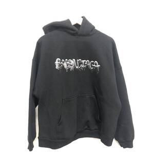 【BALENCIAGA】バレンシアガ★パーカー L ブラック Slime Wide Fit Hoodie メンズ スリム ワイドフィット フーディー 674986TLVF2 1069 06