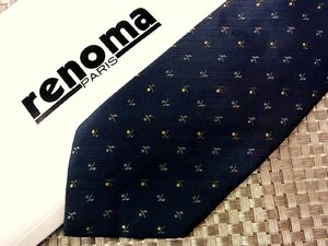 ♪28237D♪状態並品【刺繍 デザイン 模様 柄】レノマ【renoma】ネクタイ