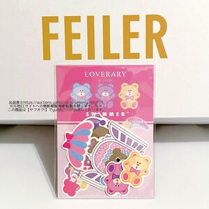 新品未開封 ラブラリーバイフェイラー LOVERARY BY FEILER SWIMMER コラボ 完売 オンライン限定 スイマードリーミーベア ステッカーL 即決