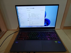 DAIV 5P #21115P-TGLABW11-H Win11 pro マウスコンピューター GeForce RTX 3050 Laptop メモリ32GB SSD1TB クリエイター向け15.6型ノートPC