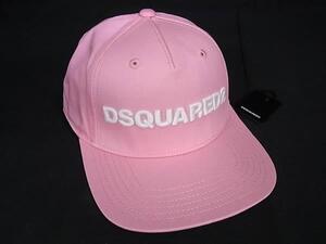 ■新品■未使用■ DSQUARED2 ディースクエアード コットン100％ キャップ 帽子 メンズ レディース ピンク系 FD4725