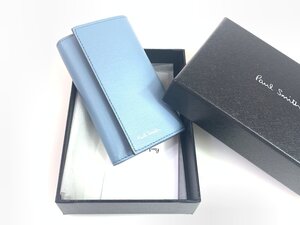 新品　未使用　ポールスミス　Paul Smith　6連フック　キーケース　ブルー/サーモンピンク　YS-721　