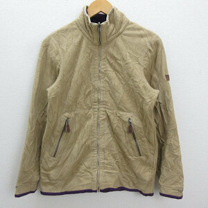 X★ エーグル/AIGLE フルジップフリースジャケットJKT【S】茶MENS/166【中古】■