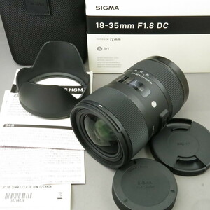 【美品】SIGMAシグマ　キヤノンEF用18-35mmF1.8DC HSM　CanonキヤノンEFマウント(キャノン）★NO.8634