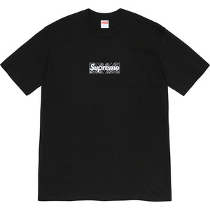 希少★新品本物【黒★M】★Bandana Box Logo Tee バンダナ ボックス Tシャツ 正規店購入 シュプリーム 25周年 限定 入手困難 Supreme 19A/W