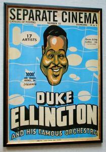 デューク・エリントン/コンサートポスター/額付/Duke Ellington/1930s Repro Poster/ お店のディスプレイ/壁飾り/レトロビンテージ