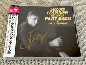 ★サイン付 シール帯付 ジャック・ルーシェ バッハ イタリア協奏曲 ピアノ協奏曲 Jacques Loussier Bach Autograph クラシック