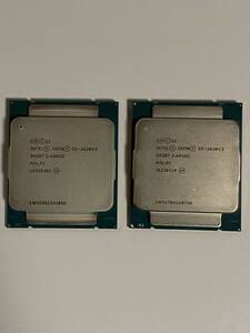 送料無料 intel XEON E5-2620V3 Intel CPU×2枚 2.40GHz/ターボ最大3.20Ghz 6コア 12スレッド ソケット FCLGA2011-3 サーバー用 【中古品】