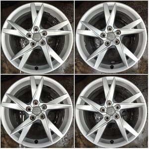 ★中古品★AUDI アウディ A4 Q3 8U 純正 17インチアルミホイールセット 17×7J +43 112-5H【他商品と同梱歓迎】