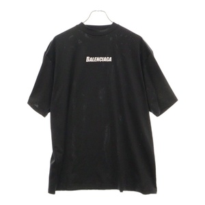 BALENCIAGA バレンシアガ Technical Mesh Swim T-Shirt テクニカル メッシュ スイム クルーネック 半袖Tシャツ 657027 4B8B5 ブラック