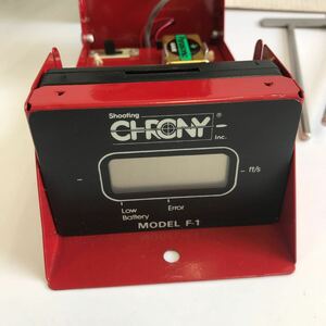 シューティング　CHRONY 速度を測定★F1マスタークロノグラフ　Shooting Chrony社　レッド