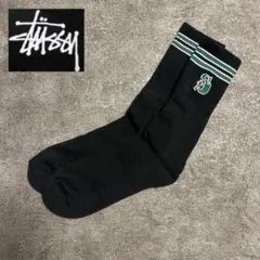 Stussy ロング ソックス ビッグ エス ロゴ ブラック N6