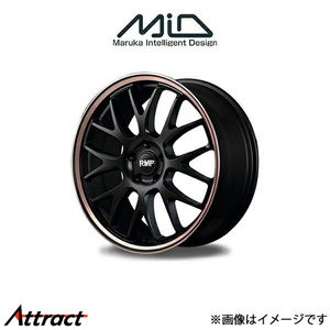 MID RMP 820F アルミホイール 4本 MPV LY3P(18×7J 5-114.3 INSET48 セミグロスブラック/デュアルポリッシュ/ピンクゴールドクリア)