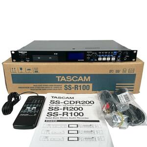 ◆優良美品・元箱/純正リモコン付属・動作確認済◆TASCAM ソリッドステートステレオオーディオレコーダー SS-R100