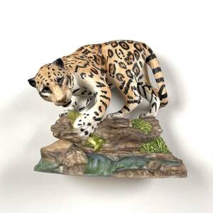 ジャガー フランクリンミント THE FRANKLIN MINT NATIONAL WILDLIFE FEDERATION　THE GREAT CATS OF THE WORLD 置物