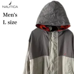 ノーティカ　Nautica マウンテンパーカー　メンズ　L グレー　灰色