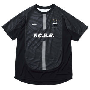 23AW新品XL黒F.C.Real BristolゲームシャツS/S PRE MATCH TOPブリストルGAME SHIRTユニフォームFCRBジャージTシャツF.C.R.B.SOPHゴルフPSG