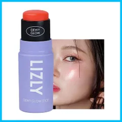 【特価商品】チーク ハイライター スティック マルチフェイス メイクアップ スティック マルチバーム LIZLY Dewy Glow Cheek Hilighter Multi Balm Stick 韓国コスメ スポットライティング ラメ キラキラ 立体感 頬