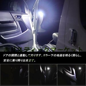 ハイエース 200系 インナーフットランプ ウェルカムランプ LEDキット 室内灯 ルームランプ連動 LEDフットランプキット 内装 パーツ