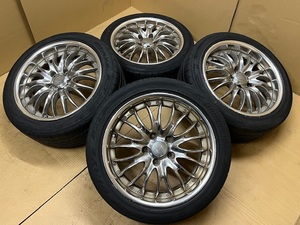 ホイール付タイヤ４本セット シーカーワーク Seeker Work 17×7.5J+45 17×7J+45 PCD 114.3 225/45/17 (2)215/45/17 BRIDGESTONE 2021年製