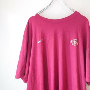 NIKE Tシャツ　ナイキ　ロゴプリント　ボルドー　/Y1633