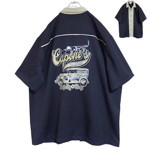 4687/美品Cruisin USA半袖ボーリングシャツ2X●Capone