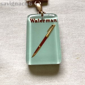 60年代 フレンチキーホルダー ブルボン Waterman ウォーターマン 万年筆 ★ 60s フランス 文房具 vintage アンティーク ブロカント 蚤の市