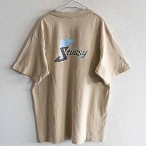 【90s/USA製】OLD STUSSY【デザイン ロゴ Tシャツ】L ステューシー オールド ビッグシルエット オーバーサイズ 古着 u2409156