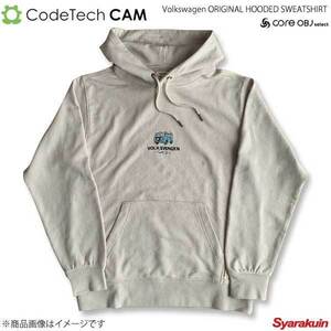 Codetech コードテック Volkswagen ORIGINAL HOODED SWEATSHIRT LATE BUS ベージュ Sサイズ CO-KVW-3353BE