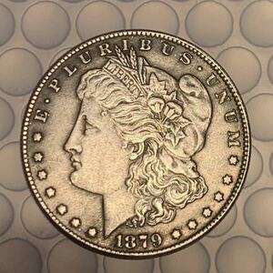 1879 アメリカ合衆国 1ドル銀貨 モルガン ダラー USA one Dollar Silver.900 約20.25g アメリカ コインコレクション品