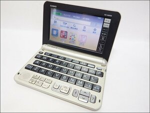 美品 CASIO/カシオ◆EX-word/XD-G8000◆電子辞書 5.3型タッチパネル ビジネスモデル シャンパンゴールド タッチペン・説明書付