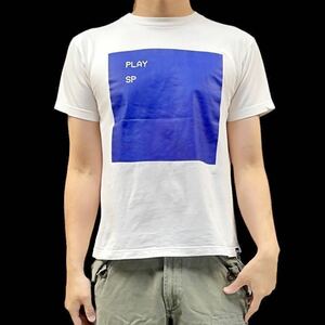 中古 FORTY PERCENTS AGAINST RIGHTSフォーティー パーセントアゲインストライツ FPAR WTAPS PLAY 画面 メッセージ バックプリント Tシャツ