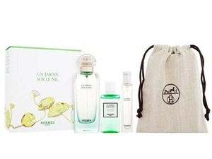 ★エルメス香水・UN JARDIN SUR LE NIL《ナイルの庭》EDT.100ml Spray + 15ml Spray + 40ml Body Shower Gel ★未使用/フィルム未開封品