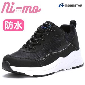 ムーンスター ニーモ ni-mo NM J112 ブラック ジュニア キッズ 女の子 厚底スニーカー かわいい おしゃれ ガールズ 22.5cm