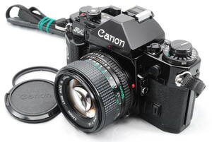 【意外と綺麗・シャッター鳴き無し】★キャノン・モルト新品交換済★ Canon A-1 #0971 + CANON LENS NEW FD 50㎜ f/1.4 #0972