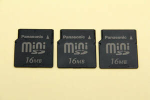 16MB miniSDカード　Panasonic　●3枚セット●