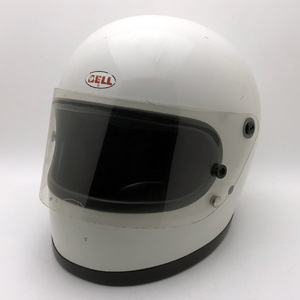 送料無料 11月29日値下 純正シールド付 BELL STAR II WHITE 58cm/ベルスター2白ビンテージヘルメットオンロードフルフェイス族ヘル国産旧車