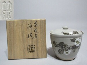 三浦 竹泉 造 茶花 泡瓶 共箱 宝瓶 急須 茶器 煎茶道具　
