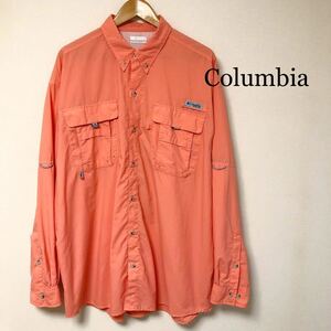 Columbia /コロンビア /メンズXL 長袖シャツ ワークシャツ トップス ミリタリー シャツ ボタンダウンシャツ アウトドア アメカジ USA古着