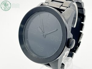 BA0604283　▽ NIXON ニクソン 13A THE Corporal コーポラル ブラック文字盤 アナログ 3針 クォーツ QZ メンズ 腕時計 中古