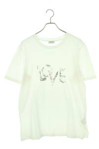サンローランパリ SAINT LAURENT PARIS 585368 YBKZ2 サイズ:S LOVEプリントTシャツ 中古 BS99