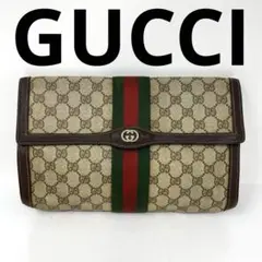 GUCCI オールドグッチ クラッチバッグ シェリーライン GG w5