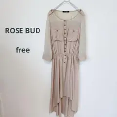 ROSE BUD ローズバッド シアー フィッシュテール ワンピース free