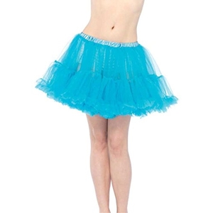 ペチコート　ターコイズ　フリル　チュール　Layered tulle petticoat　コスプレ