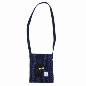 South2West8 サウスツーウエストエイト 23AW String Bag-Flannel Cloth/Printed トリングバッグ-フランネルクロスプリント ブラック