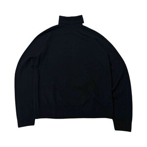 カシミヤ100%◆UNIQLO ユニクロ タートルネック 長袖 ニット セーター Mサイズ/ブラック 黒/レディース