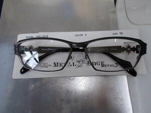 Metal Edge メタルエッジ 超かっこいい チタン 眼鏡フレーム ME-1019-3 トライバルデザイン お洒落 ！