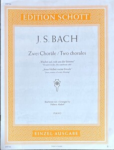 バッハ Zwei Chorale (ピアノソロ)輸入楽譜 Bach 洋書